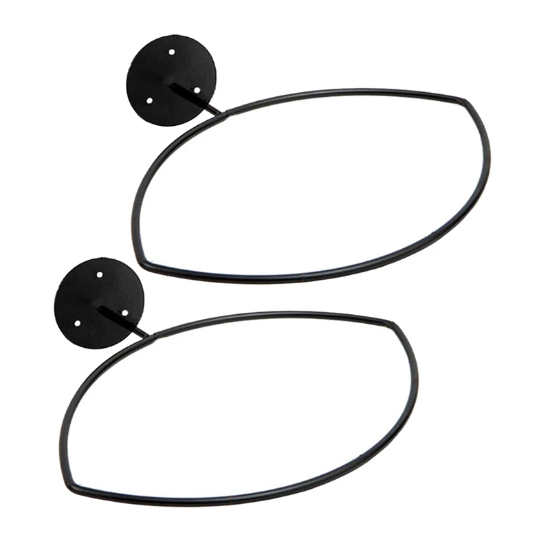 

ABJX New 2 Packs Football Holders , Wall Mount Football Holder Football Display Stand, Football Room Decoration