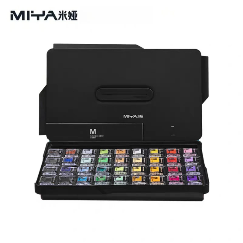 MIYA Gouache Paint Jelly Set M7 24/36/42 Colors 30/60/80ml for Art Students Formaldehyde-Free TRU Soft Rubber Ultra-Thin Case