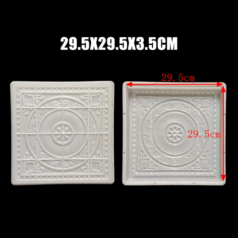 

Courtyard Paving Brick Concrete Soil Mold Square Stepping Stone Ceramic Tile Garden Lawn Floor Cement Brick Bluestone Model