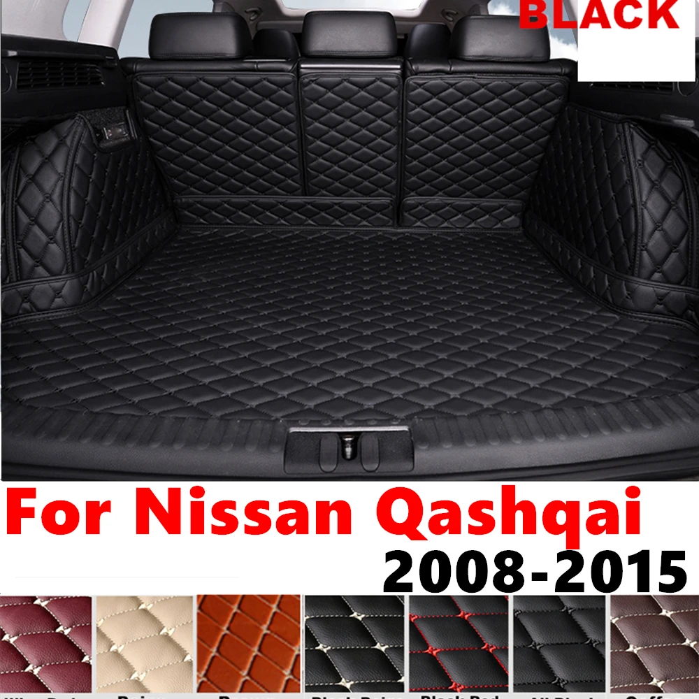 Full Set XPE Car Rear trunk mat for Nissan Qashqai 2015 2014 2013 12-2008 Cargo Liner Protect Cover Tail Boot luggage Pad Carpet