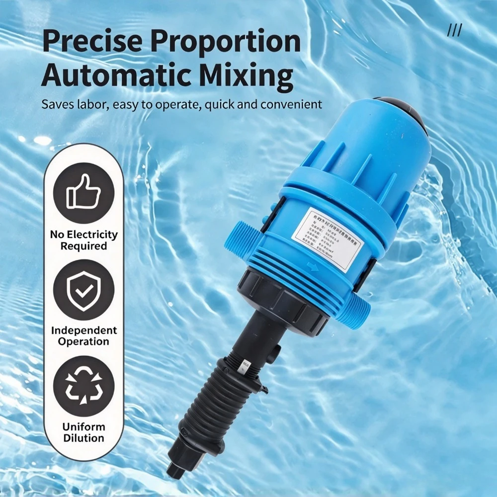 Livestock Pig Farm Automatic Water Powered Proportional Doser Dosing Pump, Fertilizer Injector for Agricultural Irrigation
