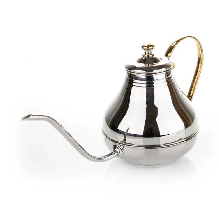 

1200ml Gooseneck Pour Over Coffee Kettle Stainless Steel Swan Neck Tea Pot with Precision Spout for Coffee Brewing