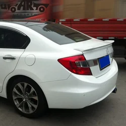 Car Accessories ABS Rear Boot Lip Ducktail Spoiler For Honda Civic 9th Gen 2012 2013