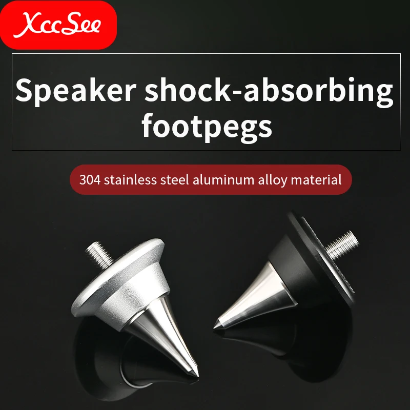 Os pinos de pé de liga de alumínio e aço inoxidável M6/M8 são usados para absorção de choque e estabilidade dos amplificadores de potência do alto-falante