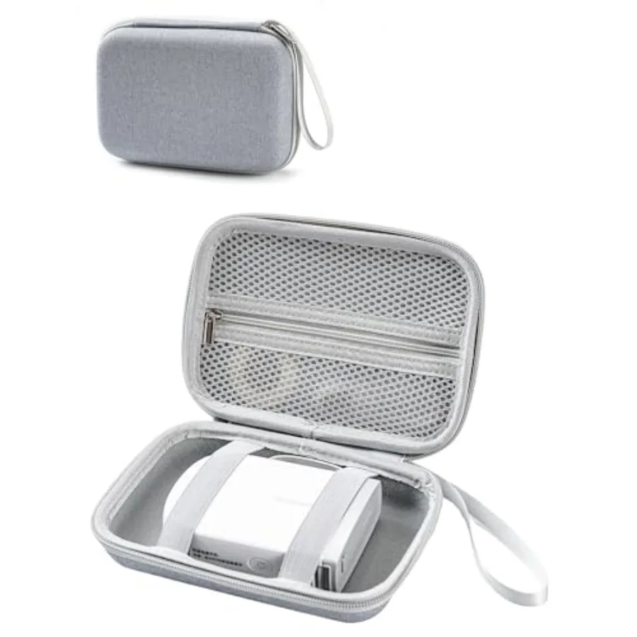 Protective Portable Label Printer Case Lightweight Hard Storage for Label Makers Compatible with P21, D30, D11, E10, D110, Labe
