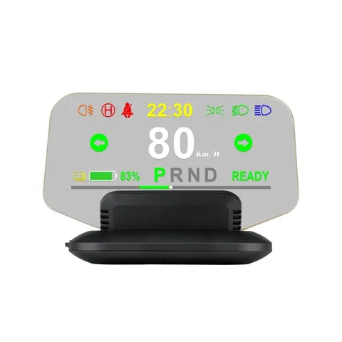 GPS HUD 헤드 업 디스플레이 고화질 AOS 용 범용 디지털 알람 알림 미터 속도계 자동차 전자 제품