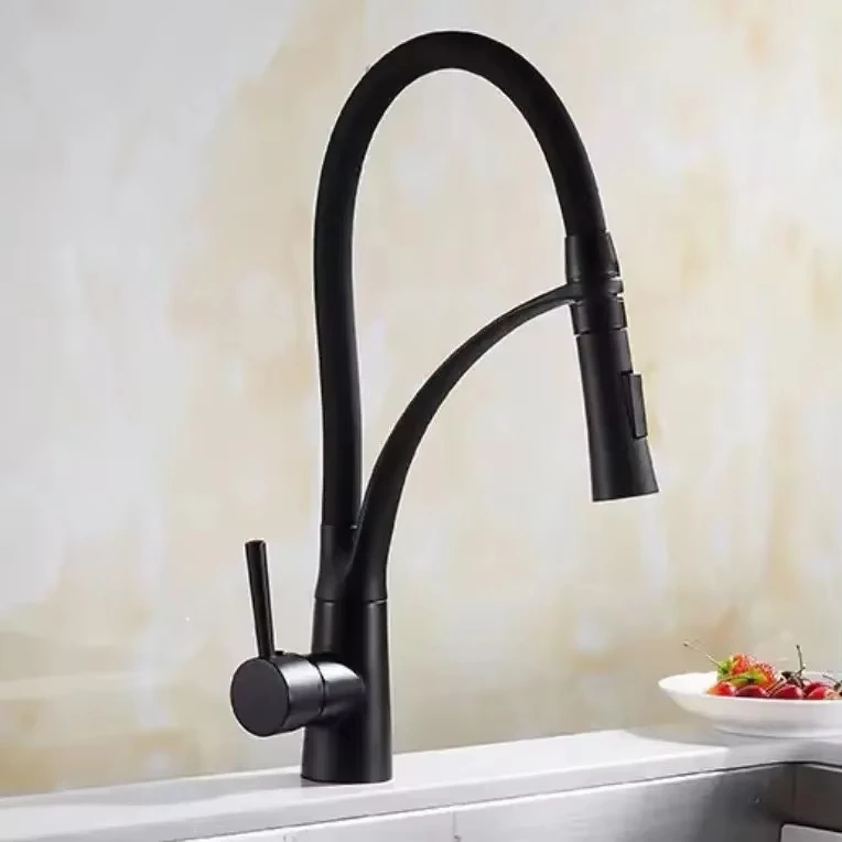 adjustable-kitchen-faucet-with-silicone-hose-ceramic-valve-core-no-electricity-required