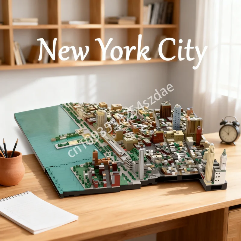 

5696 шт. MOC Tribeca Нью-Йоркский город архитектурная модель здания Рождественский подарок блоки игрушки DIY творческое образование кирпич дети