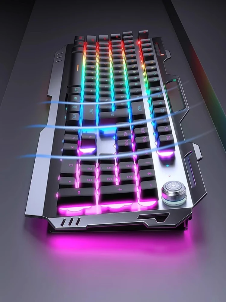 

Real mechanical feel keyboard and mouse set, computer pad, wireless keyboard and mouse special for e-sports games
