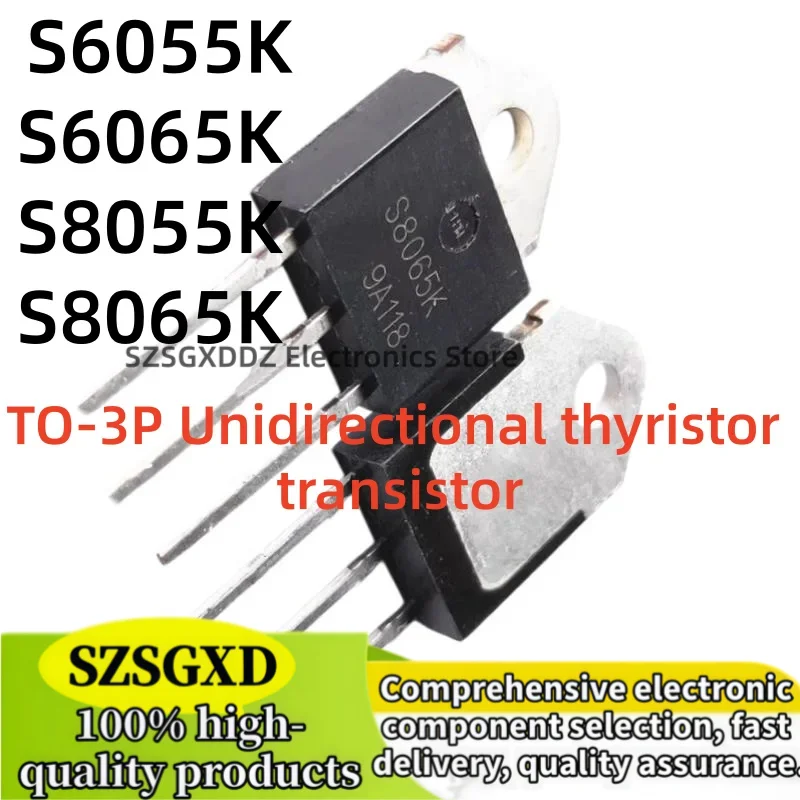 10-20Uds 100% nuevo high-quality S6055K TO3P S6065K S8055K S8065K TO-3P Unidirectional thyristor transistor