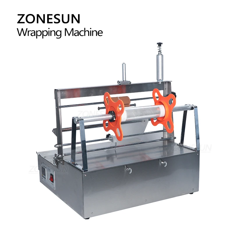 ZONESUN ZS-ACW88 دليل السجائر بوكر صندوق بوب فيلم السلوفان الحرارة ختم التفاف آلة التعبئة والتغليف