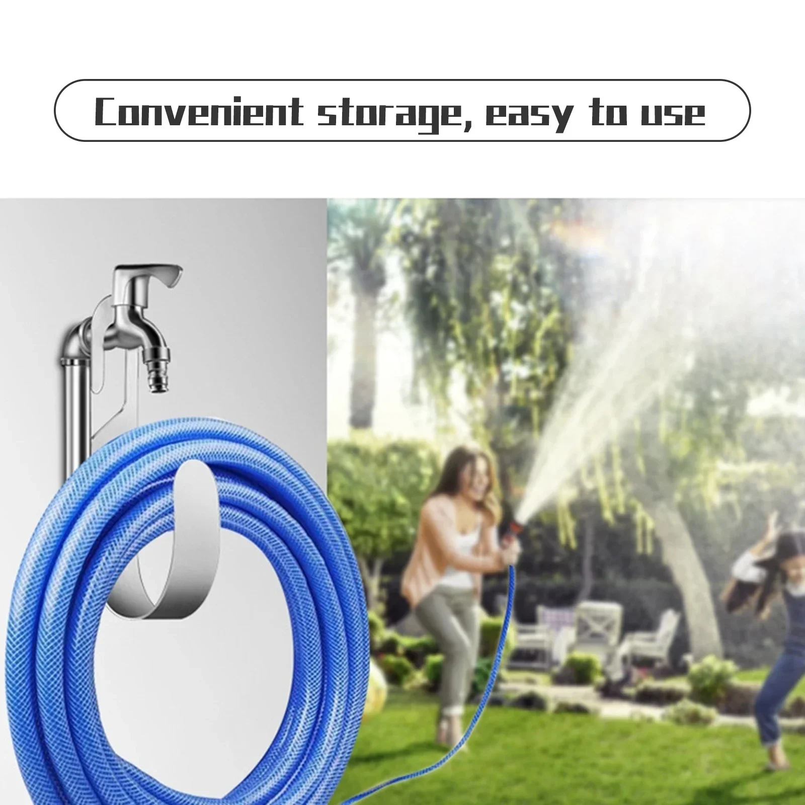 

Настенный держатель катушки для шланга, садовый крючок, 1 шт., портативный серебристый, антикоррозийный, для кухни, безопасная нагрузка из нержавеющей стали, 5 кг