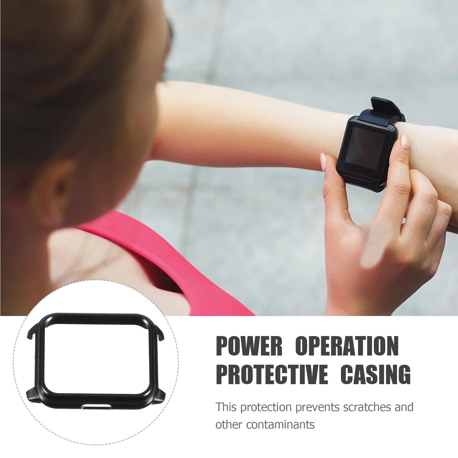 

Watch Case for Watch2 Anti-Falling Durable Pc Cover Easy to Install and Remove Full Protection Watch Cover