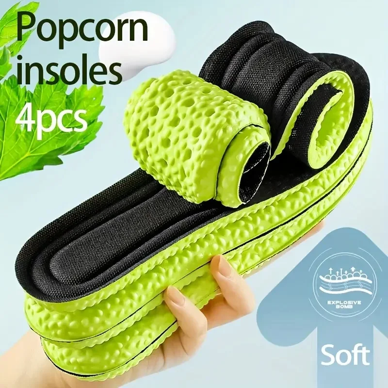 แผ่นรองรองเท้ากีฬาวิ่ง 2 คู่ สำหรับรองรับอุ้งเท้า ช่วยลดแรงกระแทก บรรเทาอาการปวดฝ่าเท้า สำหรับรองเท้า