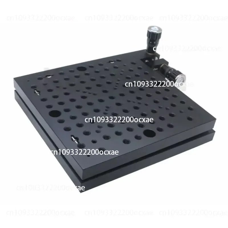 Black MAFQ150B Pitch Yaw Mounting Platform 150x150mm Manual Precision Adjustment Stage for Optimal Stability And Accuracy