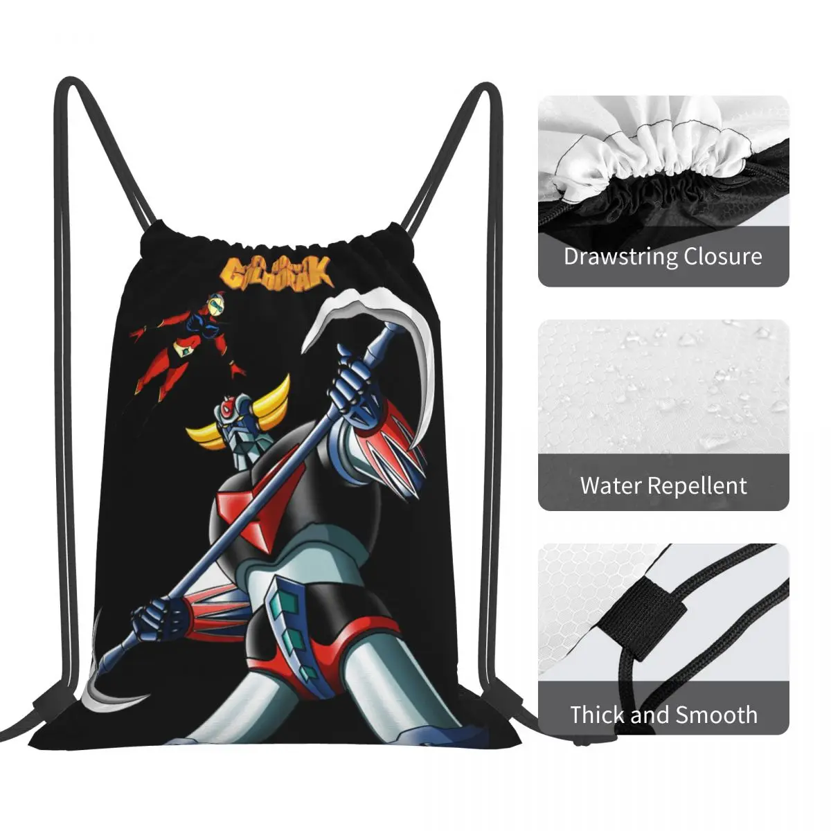 Ransel Goldoraks Grendizer Antik Goldoraks Grafis Lucu Tali Tas Gym Tas Ransel