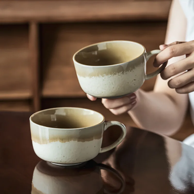 

Creative Ceramic Mug Splice Design Home Office Coffee Milk Cup for Breakfast