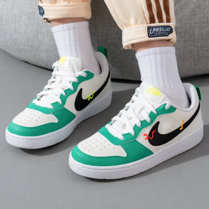 

Nike children's shoes Court Borough 2 sports low-top breathable lightweight non-slip casual board shoes HF5750-101