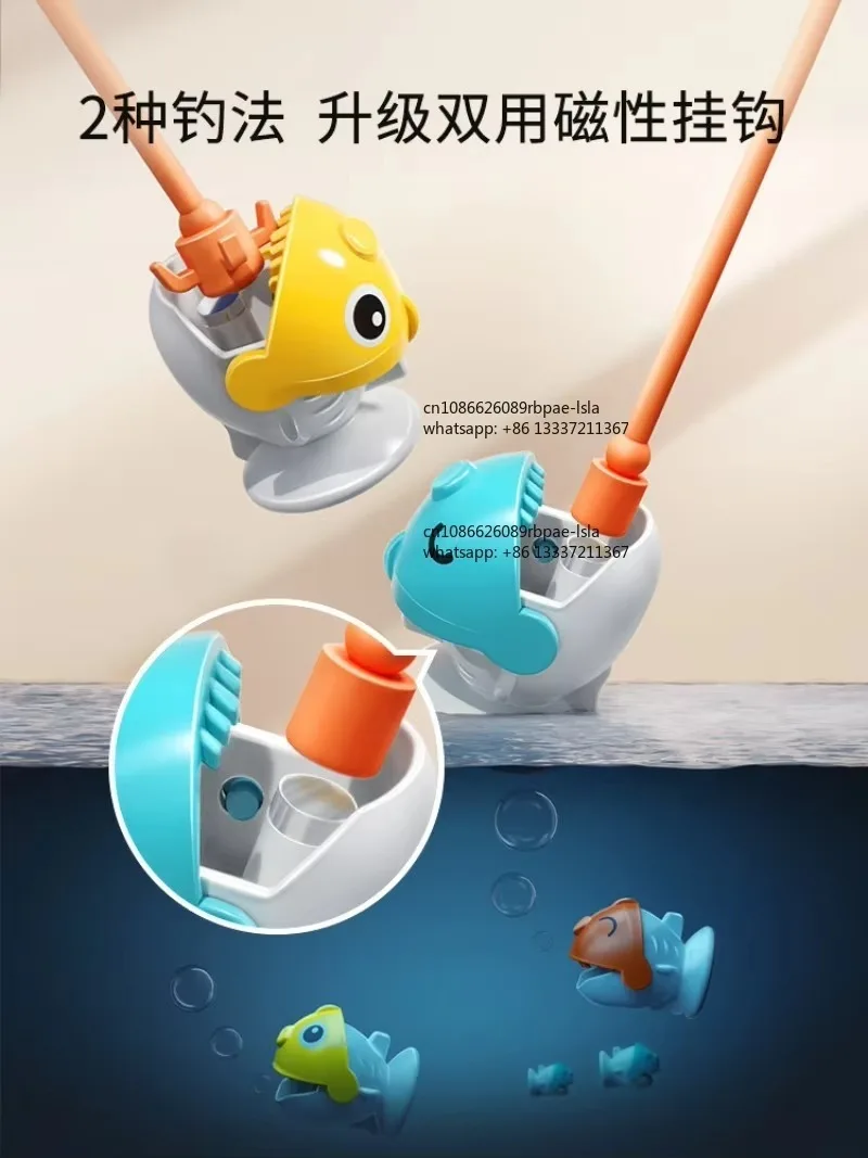 Baby electric magnetic fishing toy for children aged 1-2 years and 3 for educational children, 2 weeks and a half weeks, 3 boys,