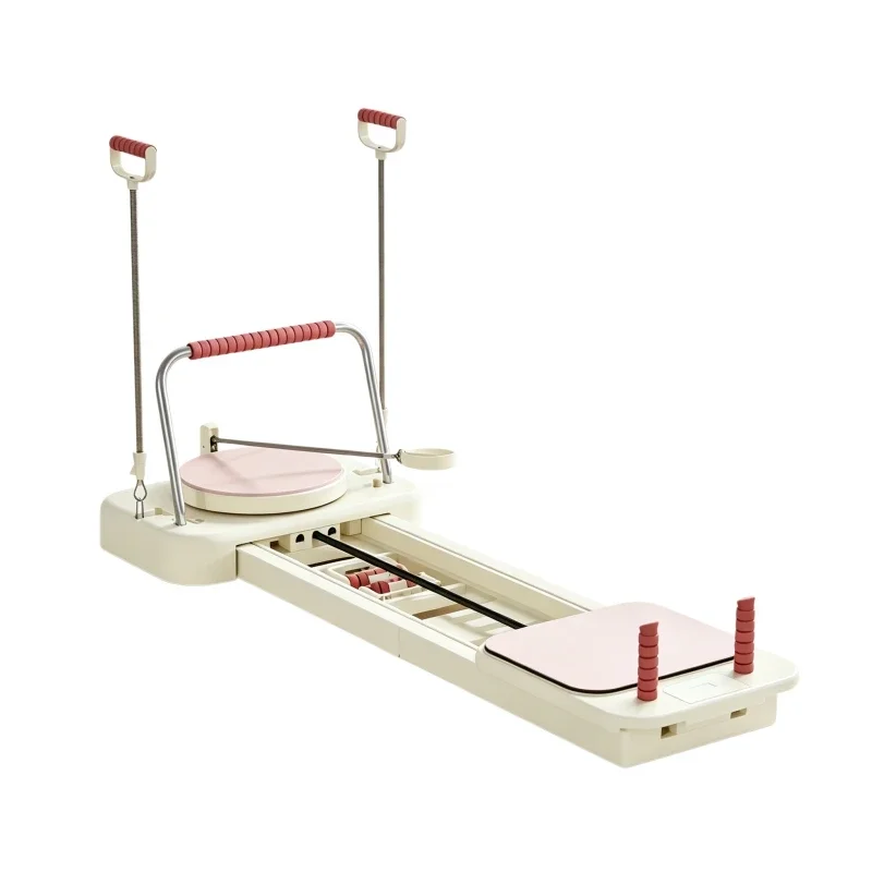 Foldable Pilates Reformer, Portable Home Core Trainer, Full Body Workout Machine for Body Shaping & Strength Training
