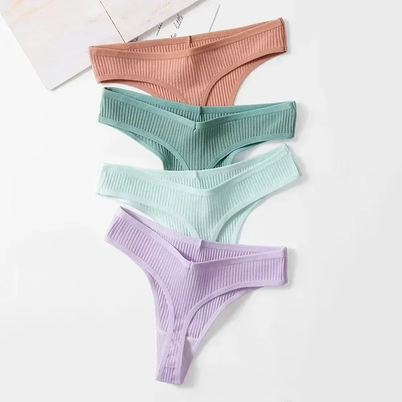 

Women's Panties Sexy Lingerie Cotton Thongs G-strings Comfortable Women Underwear Female Underpants Ladies Tangas