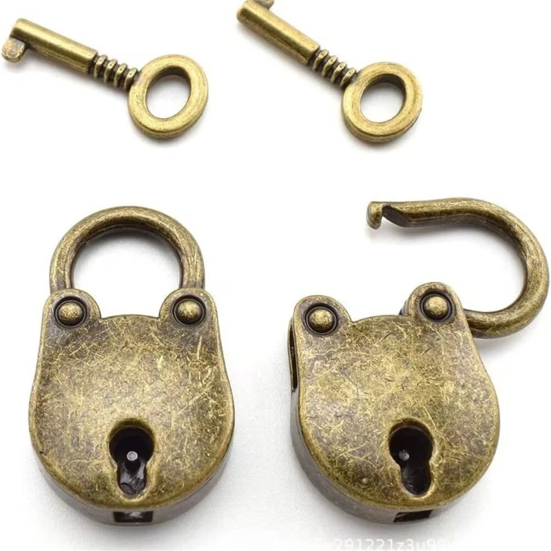 Stylish Inspired Mini Bear Lock with Key set for Cartoon-themed Boxes & Bags