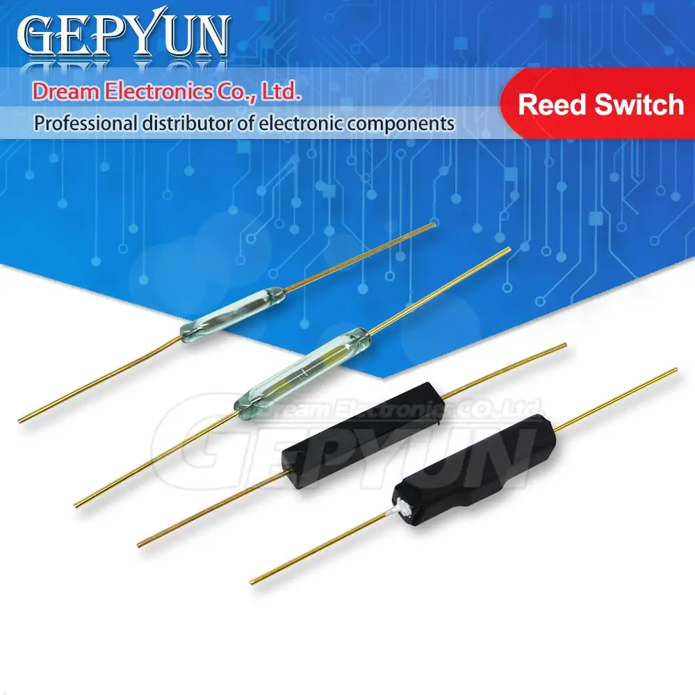 10pcs Reed Switch Plastic Type GPS-11A GPS-16A GPS-14B GPS-14A MKA14103 MKA10110 2*14MM Anti-Vibration Damage Magnetic Switch