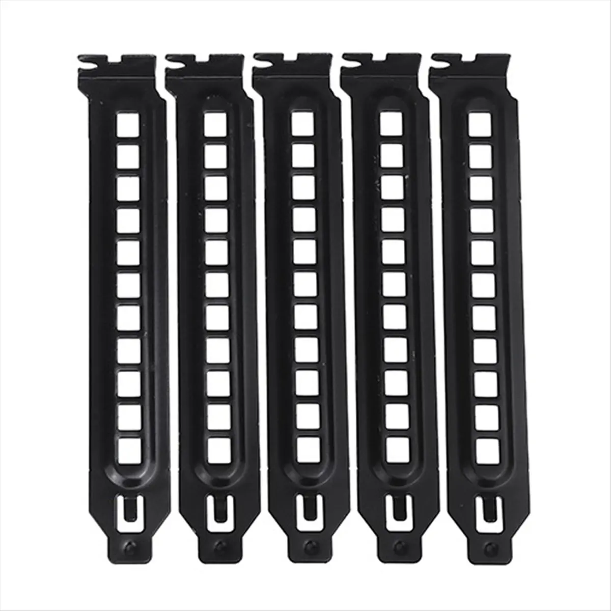 SCLS 5Pcs PCI Slot Cover Dust Filter Blanking Board Cooling Fan Dust Filter Ventilation for PC Computer Case, with Hole