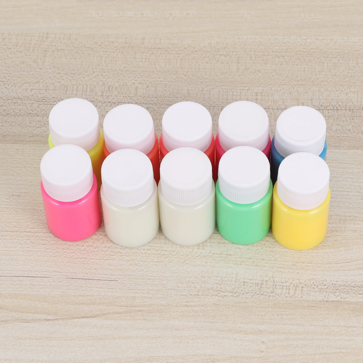 

10pcs 20G Glow In The Dark Paint Kit Luminous Pigment For Face Art Diy Crafts Fluorescent Effects Festival Rave Nightclub