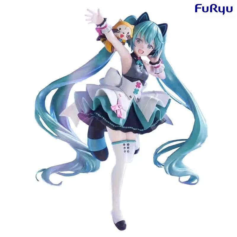 

FuRyu Original Hatsune Miku Exceed Creative Figure Araiguma Rascal New Generation Network Anime Figure Model Collection Toy