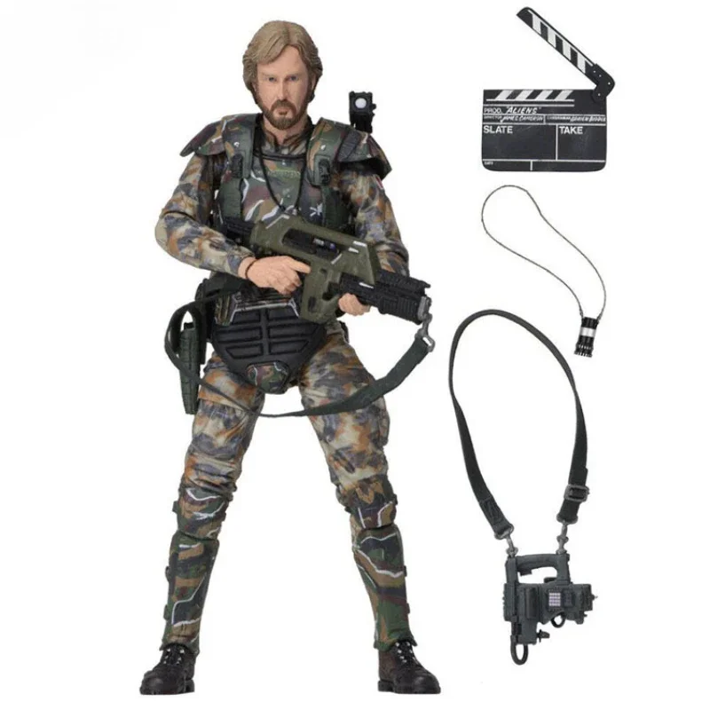 NECA  Alien Vs Predator Colonel Cameron Alien Action Figure James Cameron Model Collection Toy Gift