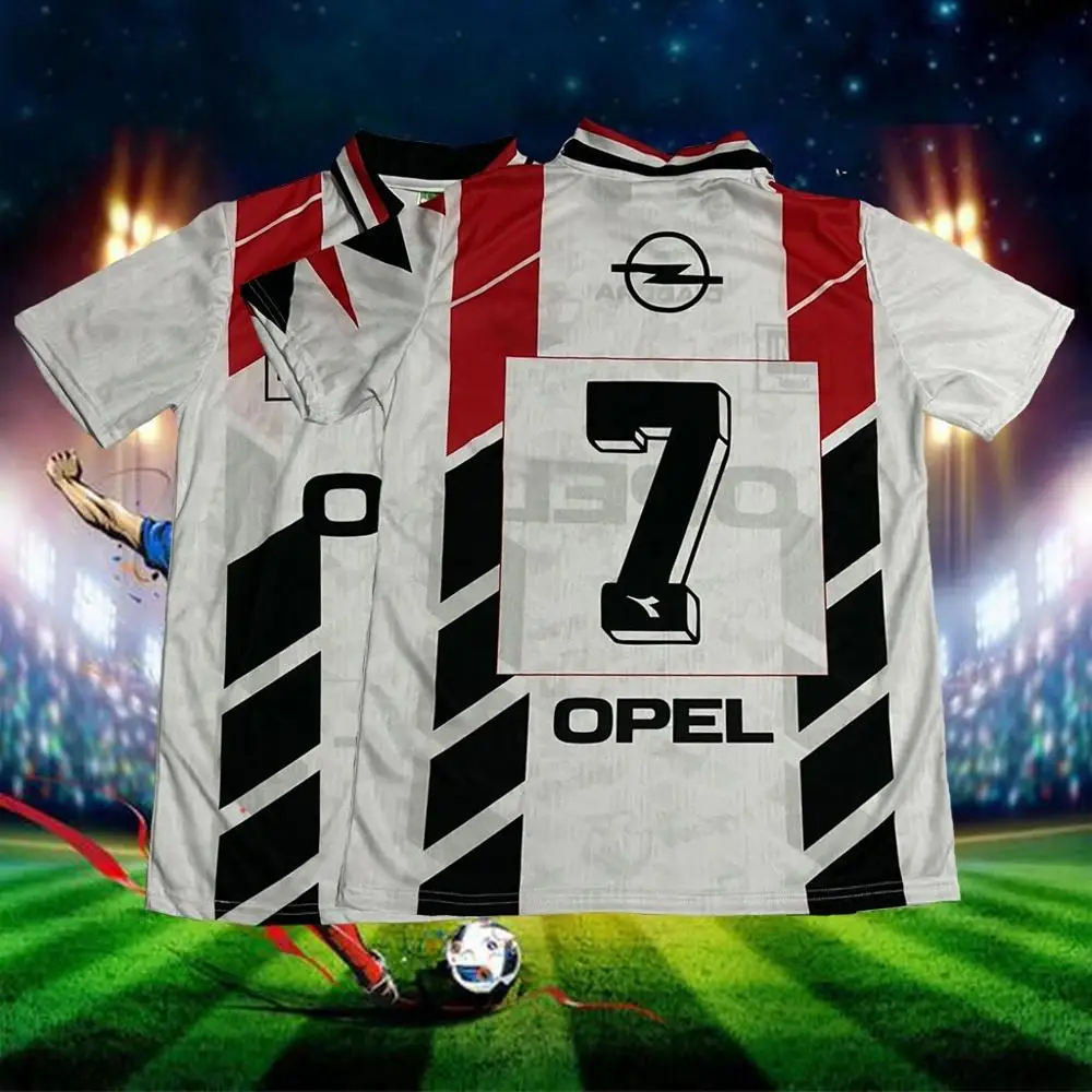 

New Arrival 95-96 Hapoel Haifa Home Kit Retro Football Jersey Adults Kids Summer Sportswear Soccer Training Child Clothing