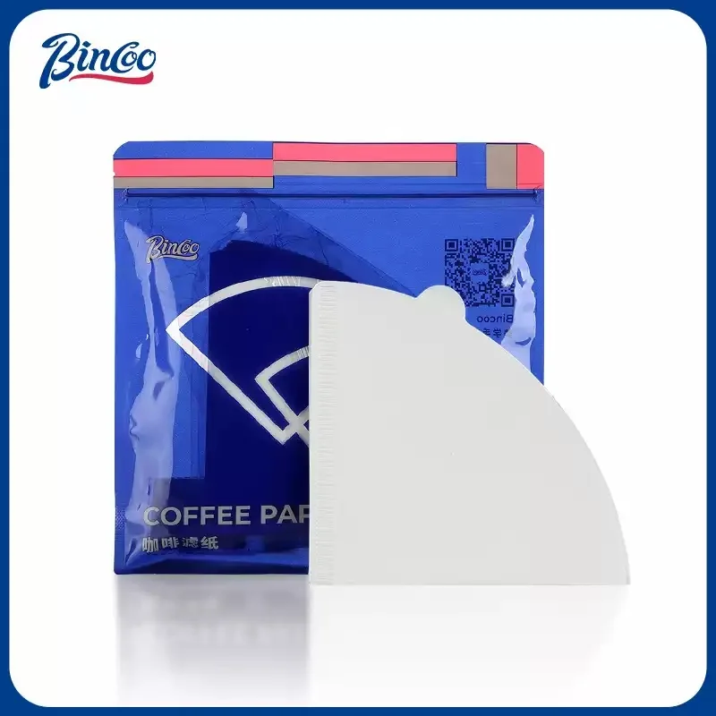 

Bincoo Disposable Coffee Filter Paper V-Shaped Wood Pulp Drip Paper Cone Coffee Strainer Bag Pour Over Household Accessories