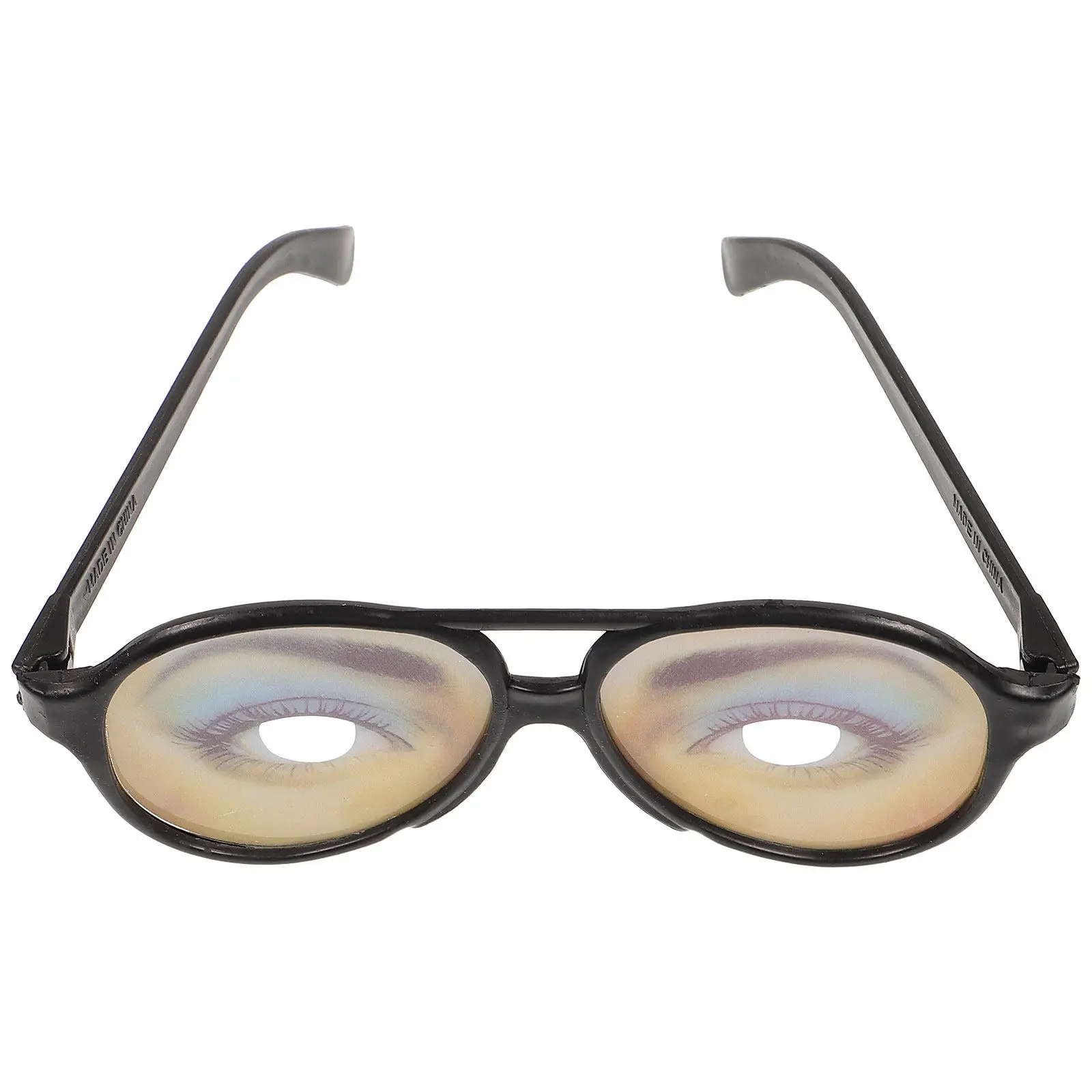 

Funny Glasses for Halloween April Fool's Day Cosplay Masquerade Party Prank Props Cool Big Frame Blue Eyeshadow