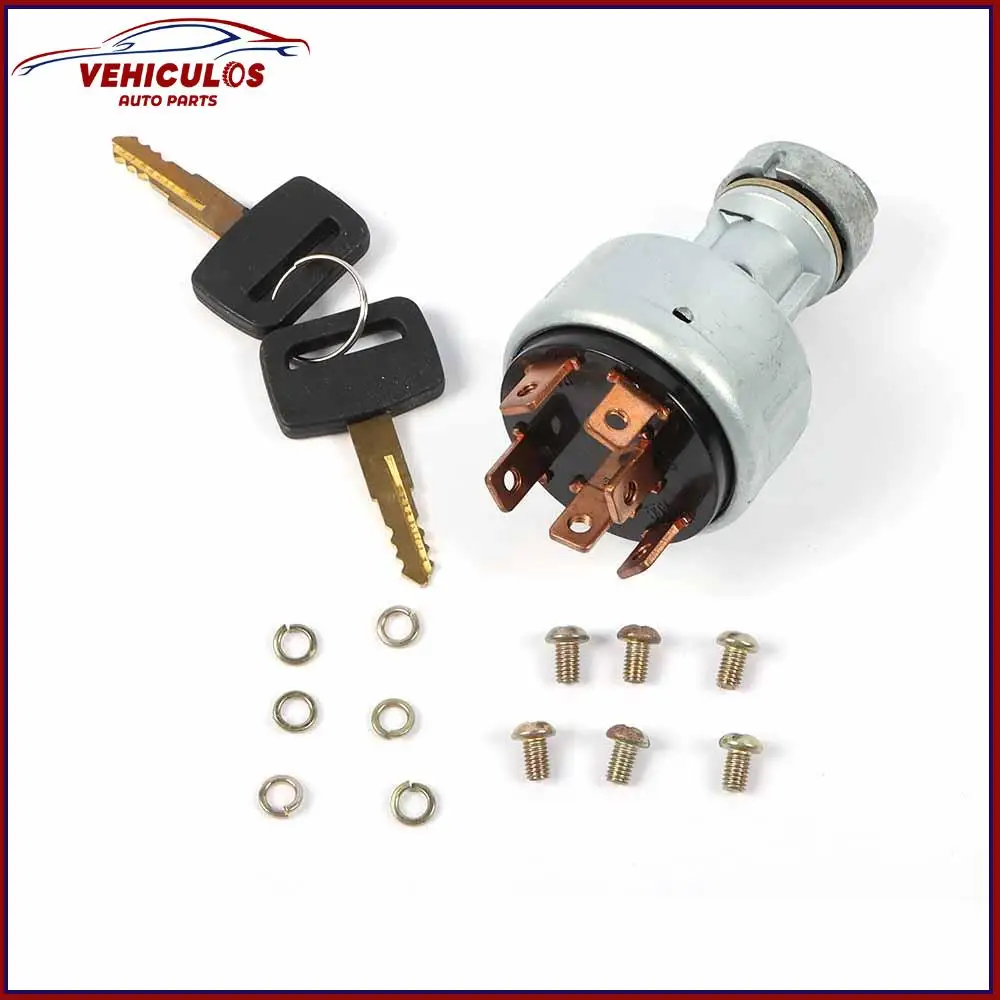Key Ignition Switch For Komatsu Excavator PC200-1 PC200-2 PC200-3 08086-10000 22B-06-11910 08086-00000