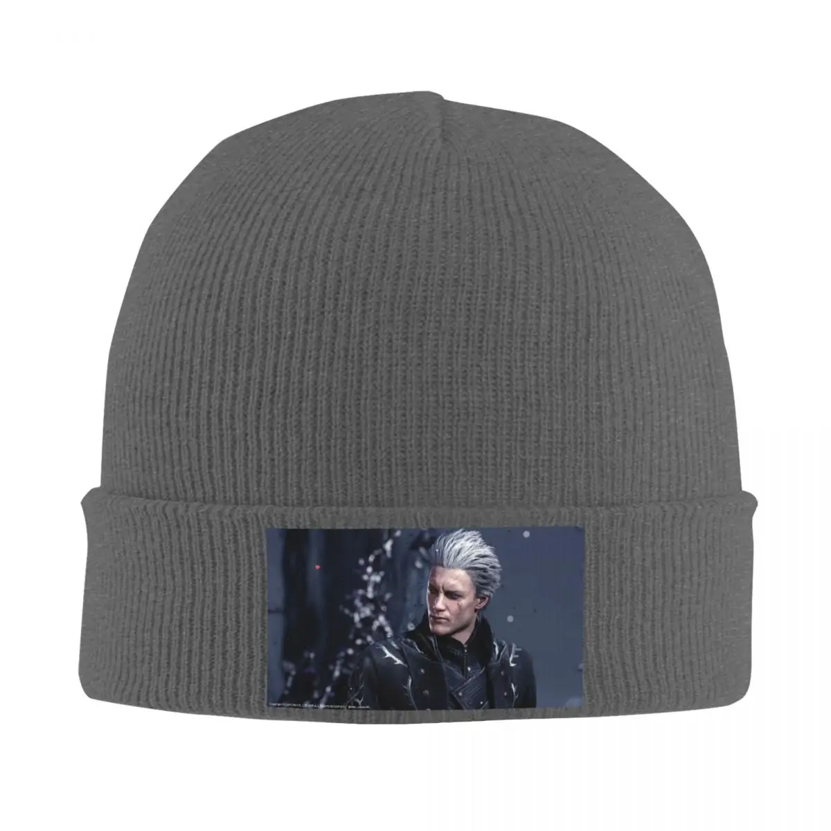 Vergil From The Devil May Cry Series Warm Knitted Cap Fashion Bonnet Hat Autumn Winter Outdoor Beanies Hats for Men Women Adult