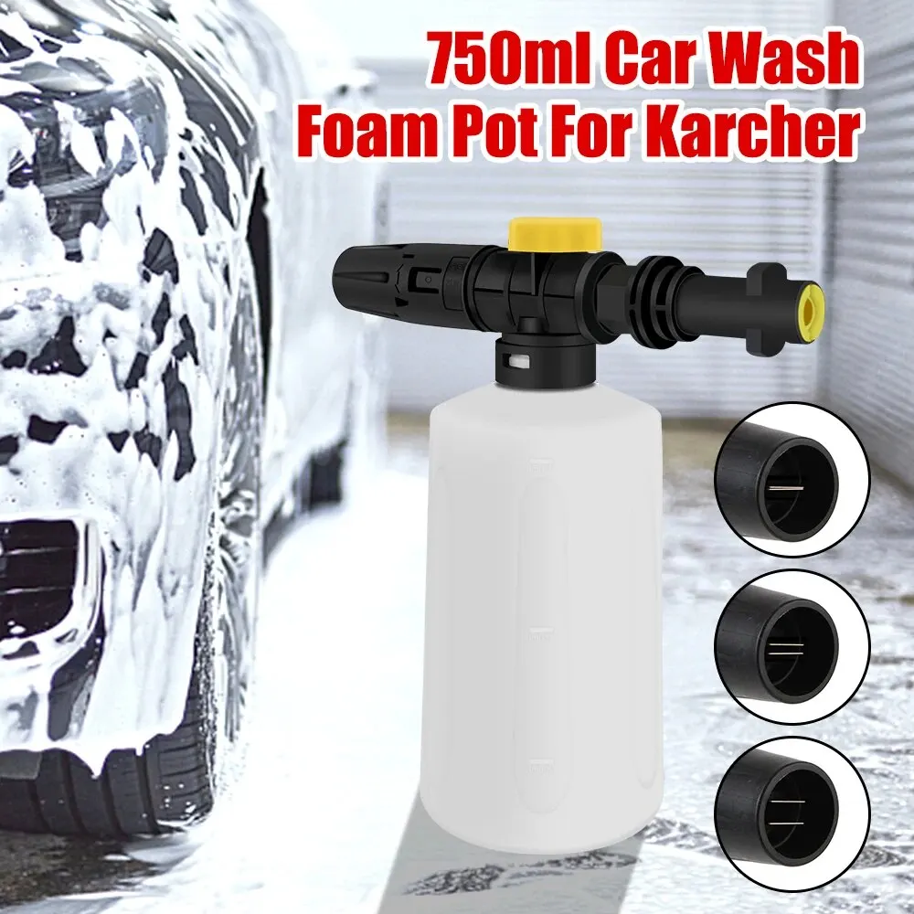 750ML Snow Foam Lance Car Soap Foam Generator High Pressure Washers Adjustable Sprayer Nozzle For Karcher K2 K3 K4 K5 K6