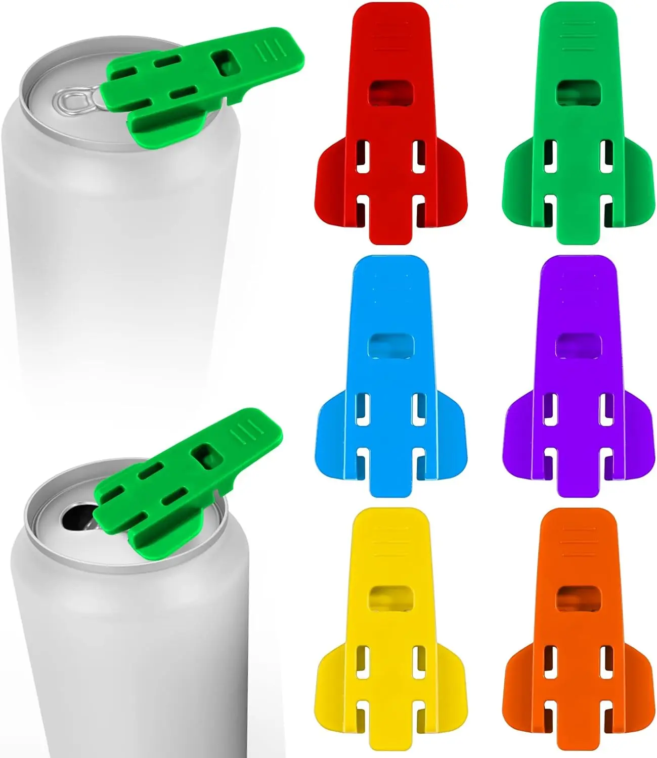 6PCS/Pack Cola Beverage Can Opener Easy Can Opener Portable Bottle Opener Multi Function Kitchen Gadget Accessories Random Color