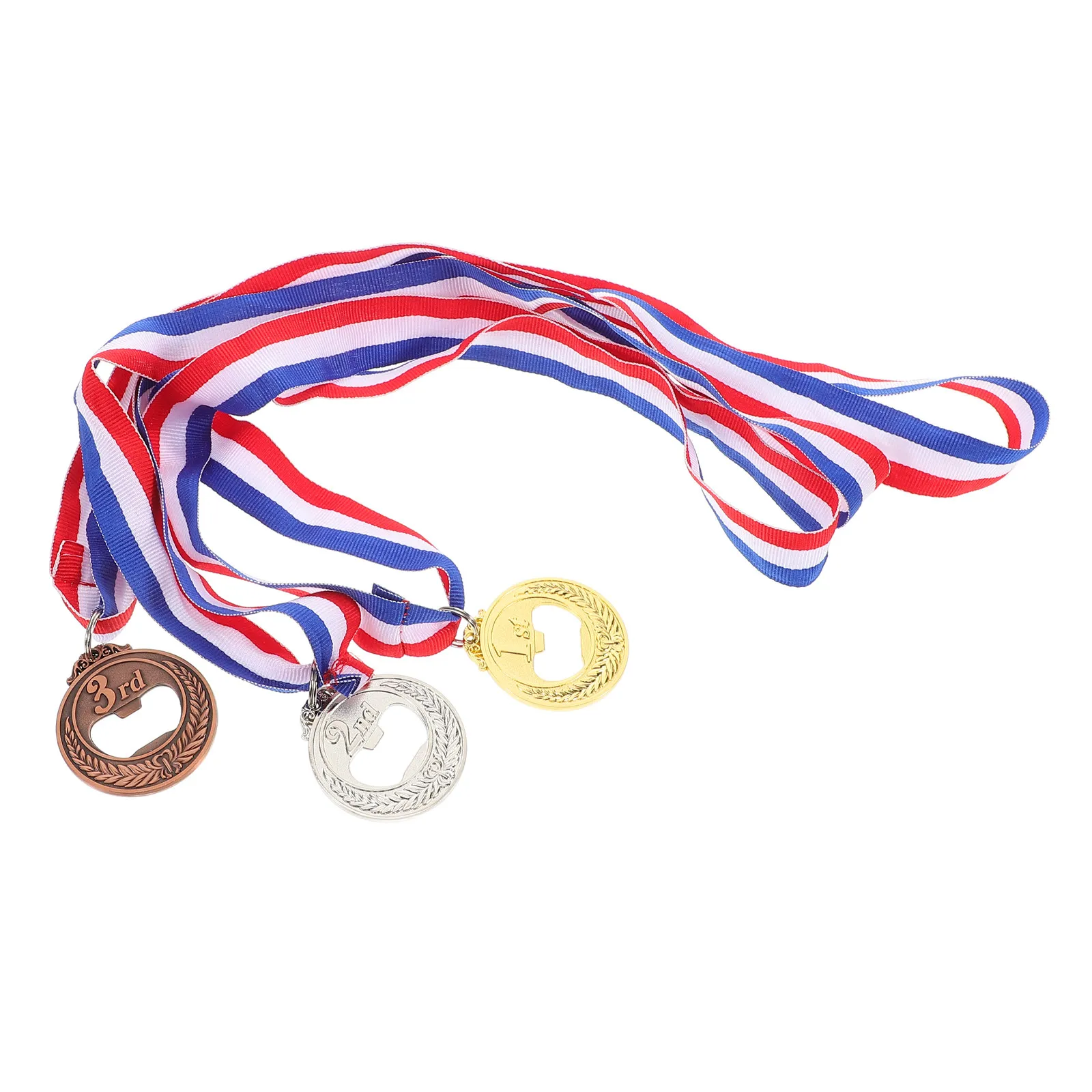 

3Pcs Medal Shaped Bottle Opener Unique Design for Parties Award Winning Accessory Beer Lid Remover Wedding Decorations