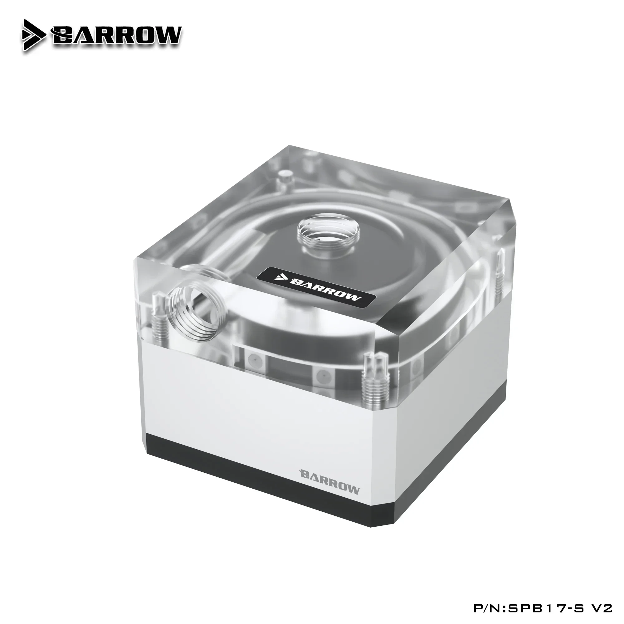 Barrow Water Cooling DDC Pump 17W Speed Control PWM PUMP,5V 3PIN Light Strip +Aluminum Radiator Cover AURA SPB17-S V2