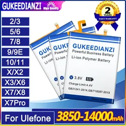 GUKEEDIANZI Battery for Ulefone Armor 2 3 5 5S 6 7 8 9 9E 10 11 11T X X2 X3 X5 X6 X7 X8 X7Pro/3066/Vienna + Tools