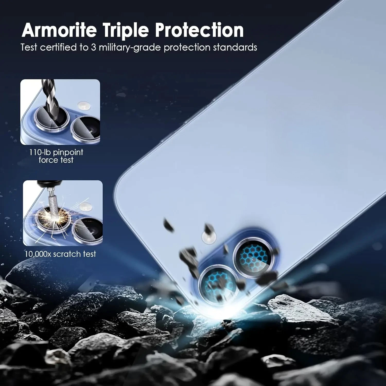 Aluminium Alloy Protector For IPhone 17 Camera Lens Protector HD Tempered Glass Cover Metal Lens Screen Protective Ring