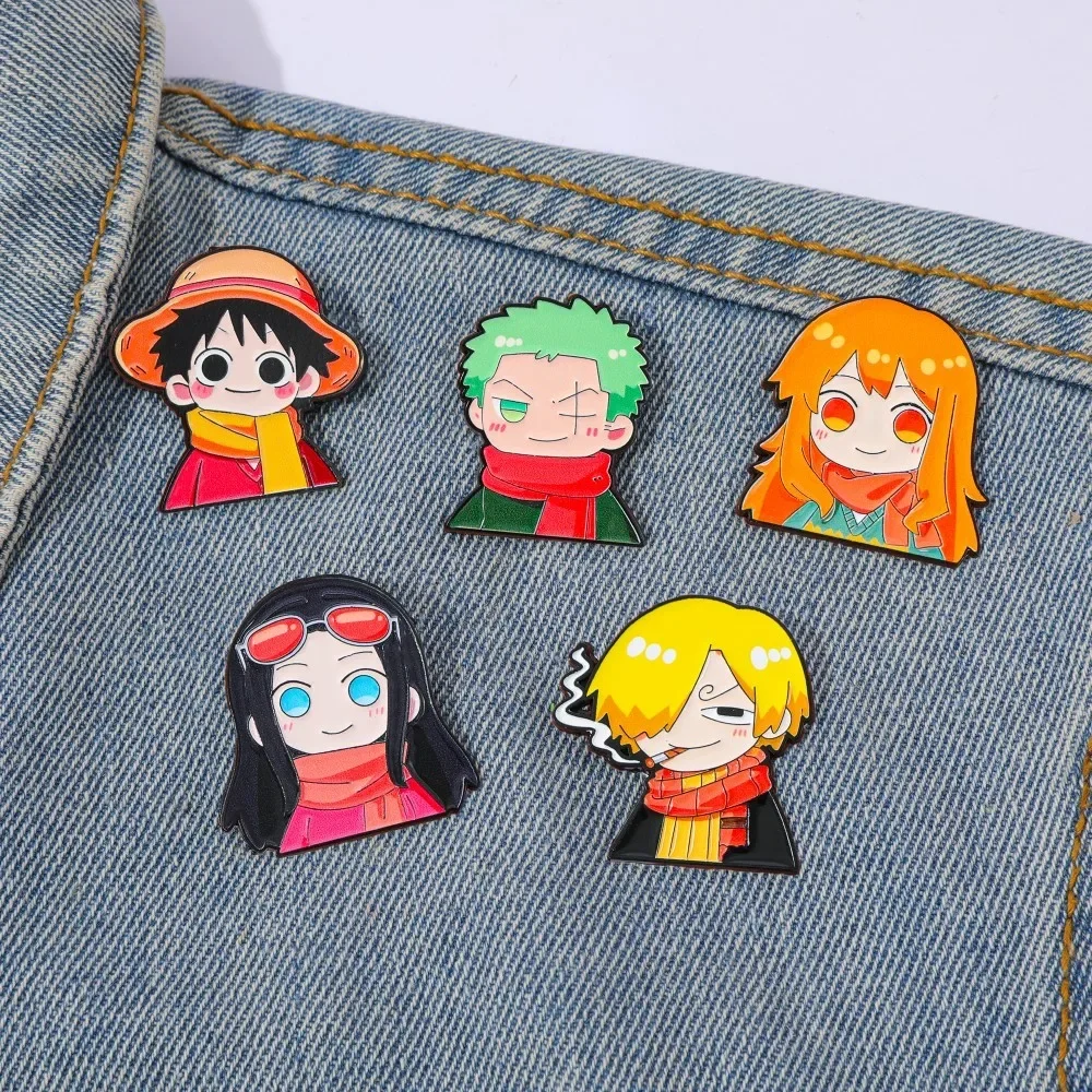 5 Peças Broche de Anime Fofo e - Anime Cosplay Luffy avaliação e preço
