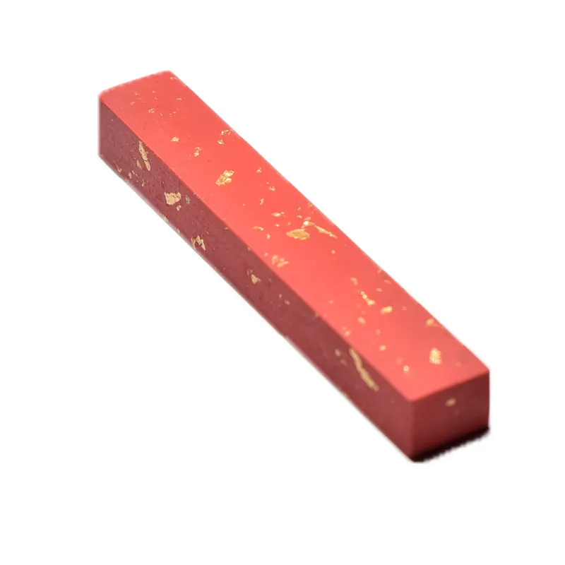 Cinnabar Ink Stick Portable Rectangular Engraving Chinese Character Ink Stick for Writing and Drawing Practice Painting Supplies