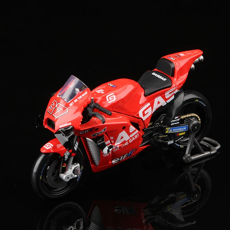 Maisto 1:18 2023 GASGAS Factory Racing Tech3 Moto Model Motorcycle Toy GP #37 Augusto Fernandez #44 Pol Espargaro