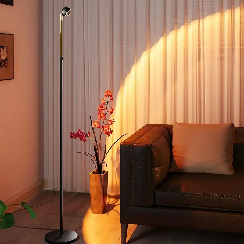 الشمال بسيط أحمر طويل القامة Cob مصباح أرضي ديكور المنزل أضواء قائمة الارتفاع وزاوية قابل للتعديل حماية العين أضواء المحيطة