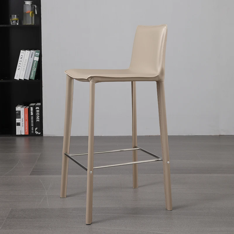 

---White Relaxing Bar Stools Aesthetic With Back Modern Counter Office Bar Stools Kitchen Designer Taburete Alto Trendy Furnitur