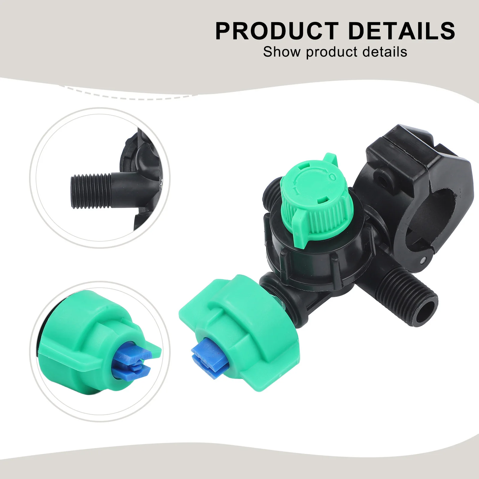 11*7cm Flat Fan Nozzle Adjustable Spray Nozzle For Agriculture Fertilizer Adjustable Output Effective Nutrient Delivery