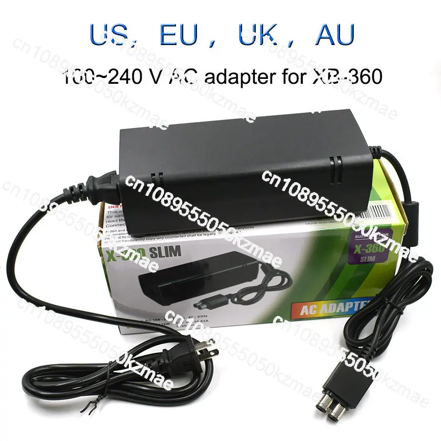 

Xbox360 Slim Power Adapter Charger for Thin Console Fix Power Failure Loss AC Adapter Replacement