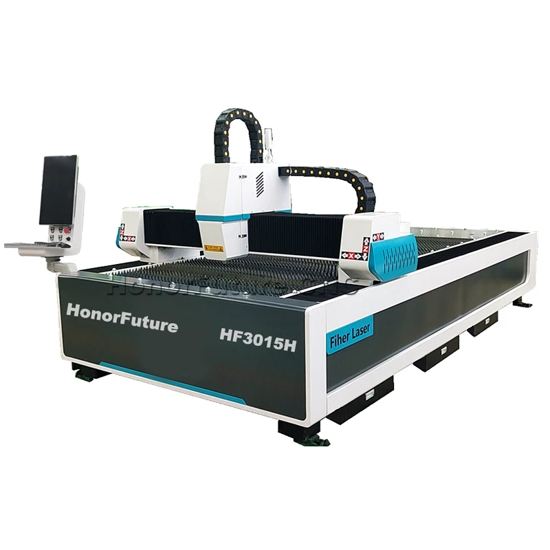 Machine de découpe laser à fibre avec moteur, Hf3015H, 4015 Nouveau, Prix compétitif, Gravure, Ai, Las, Dwg, Dst, Dxf, Pls, Plt Files